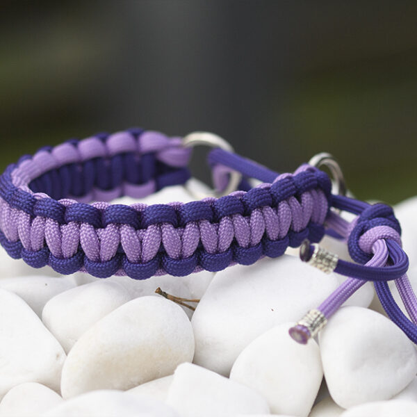 Halsband i Royal Purple & Pastel Purple