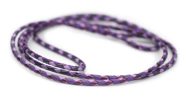 Utställningskoppel känguruläder i purple shimmer, purple foil, moroccan purple & lavender