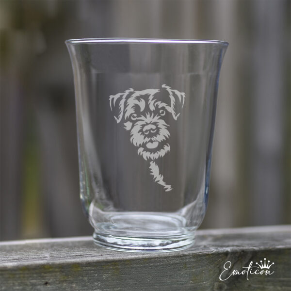 Vas/ljuslykta borderterrier