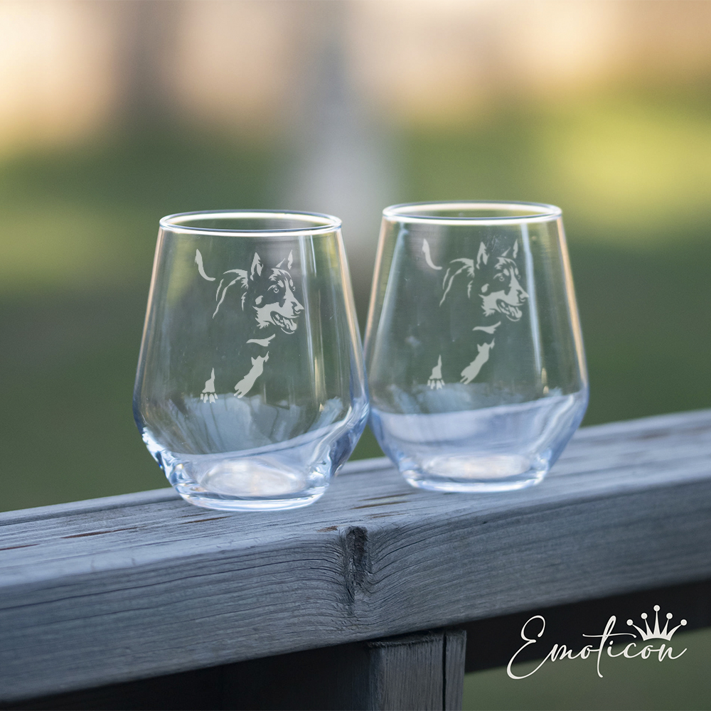 Glas australian kelpie