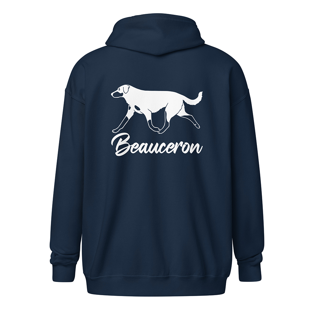 unisex-heavy-blend-zip-hoodie-navy-back-Beauceron 1168 sv