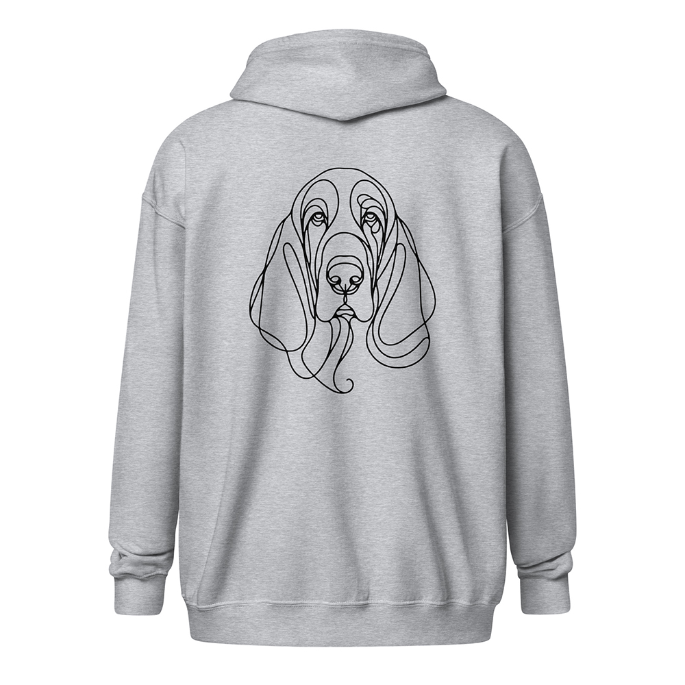 unisex-heavy-blend-zip-hoodie-sport-grey-Basset hound LA018
