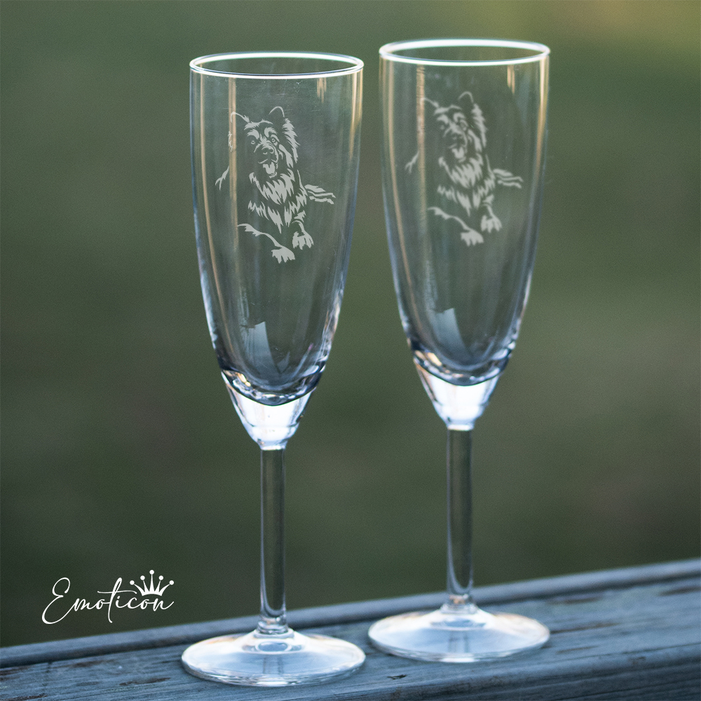 Champagneglas chodský pes