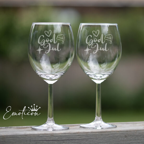 Vinglas jul - god jul