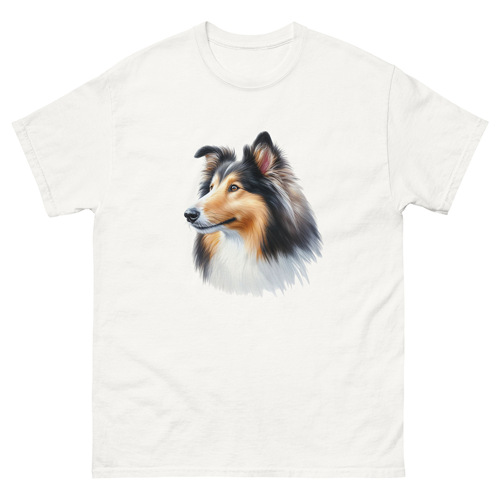 T-shirt collie, långhårig