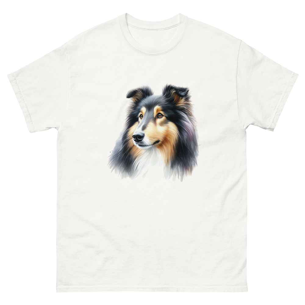 T-shirt collie, långhårig