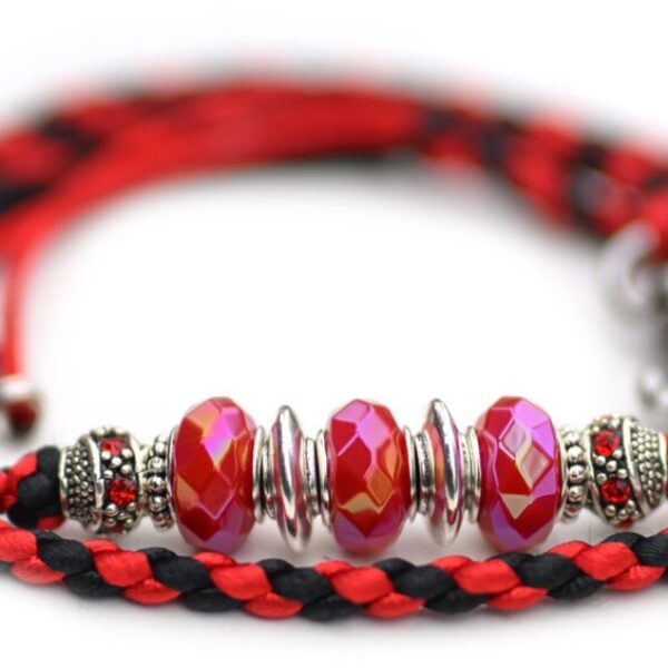 Utställningskoppel i satin 77 cm