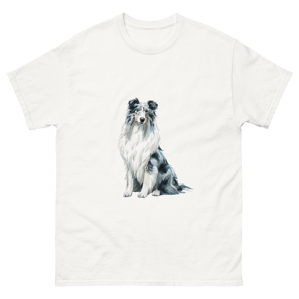 T-shirt collie, långhårig