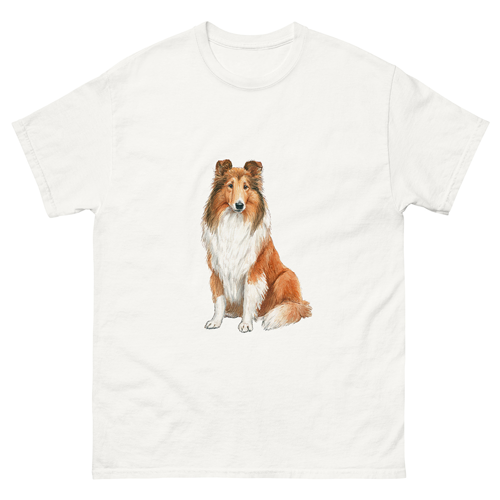 T-shirt collie, långhårig
