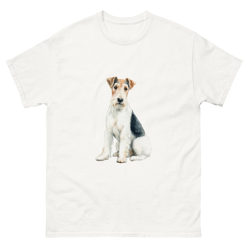 T-shirt foxterrier, strävhårig