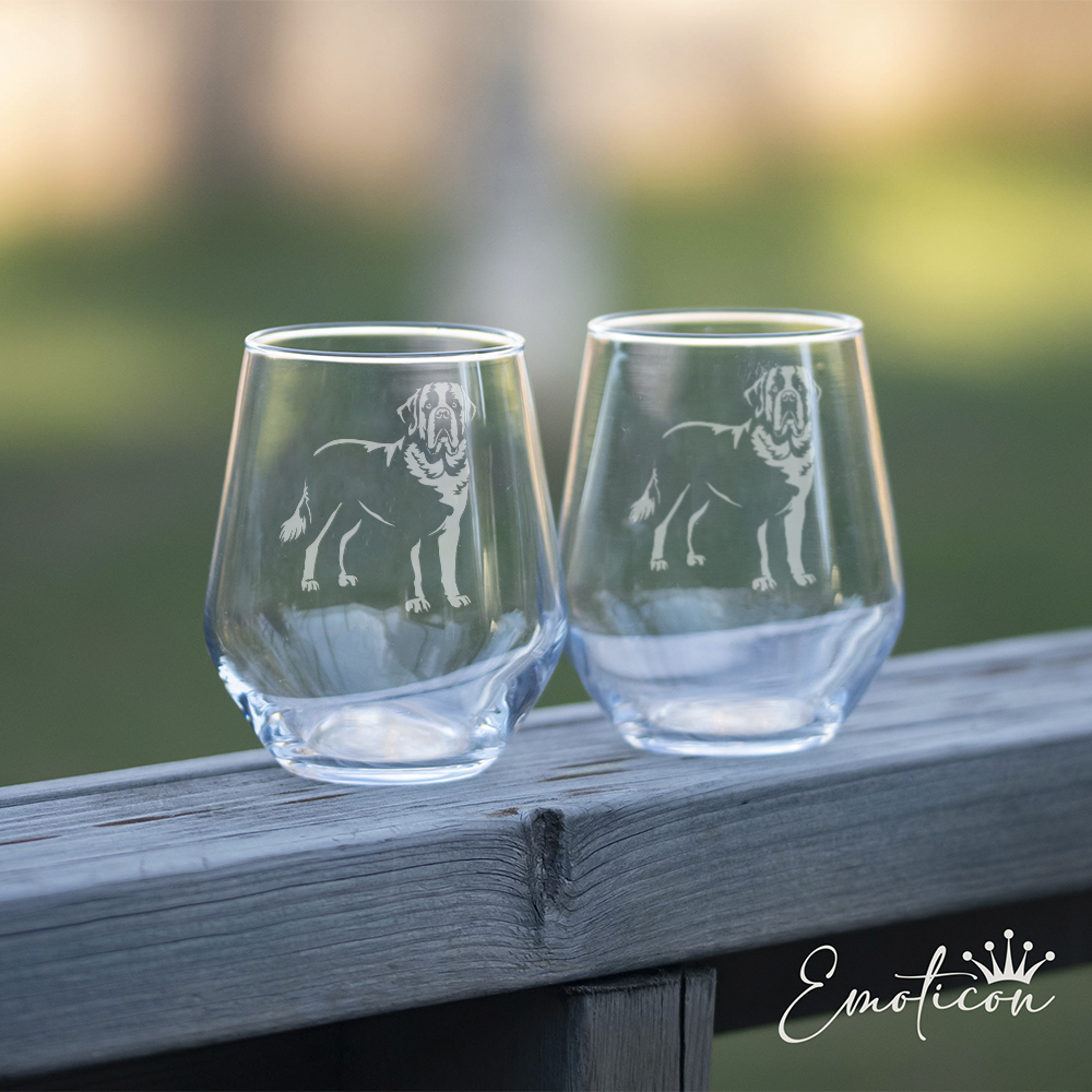 Glas sankt bernhardshund