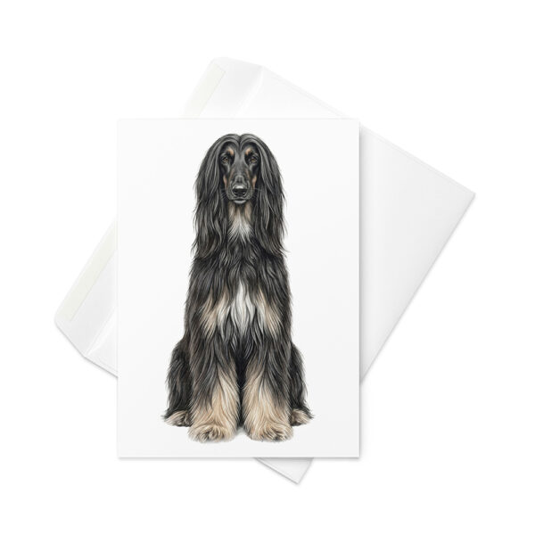 Vikt kort med afghanhund