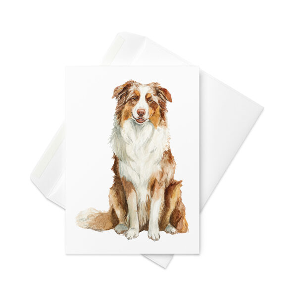 Vikt kort med australian shepherd