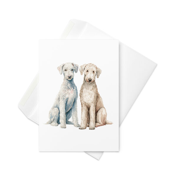 Vikt kort med bedlingtonterrier