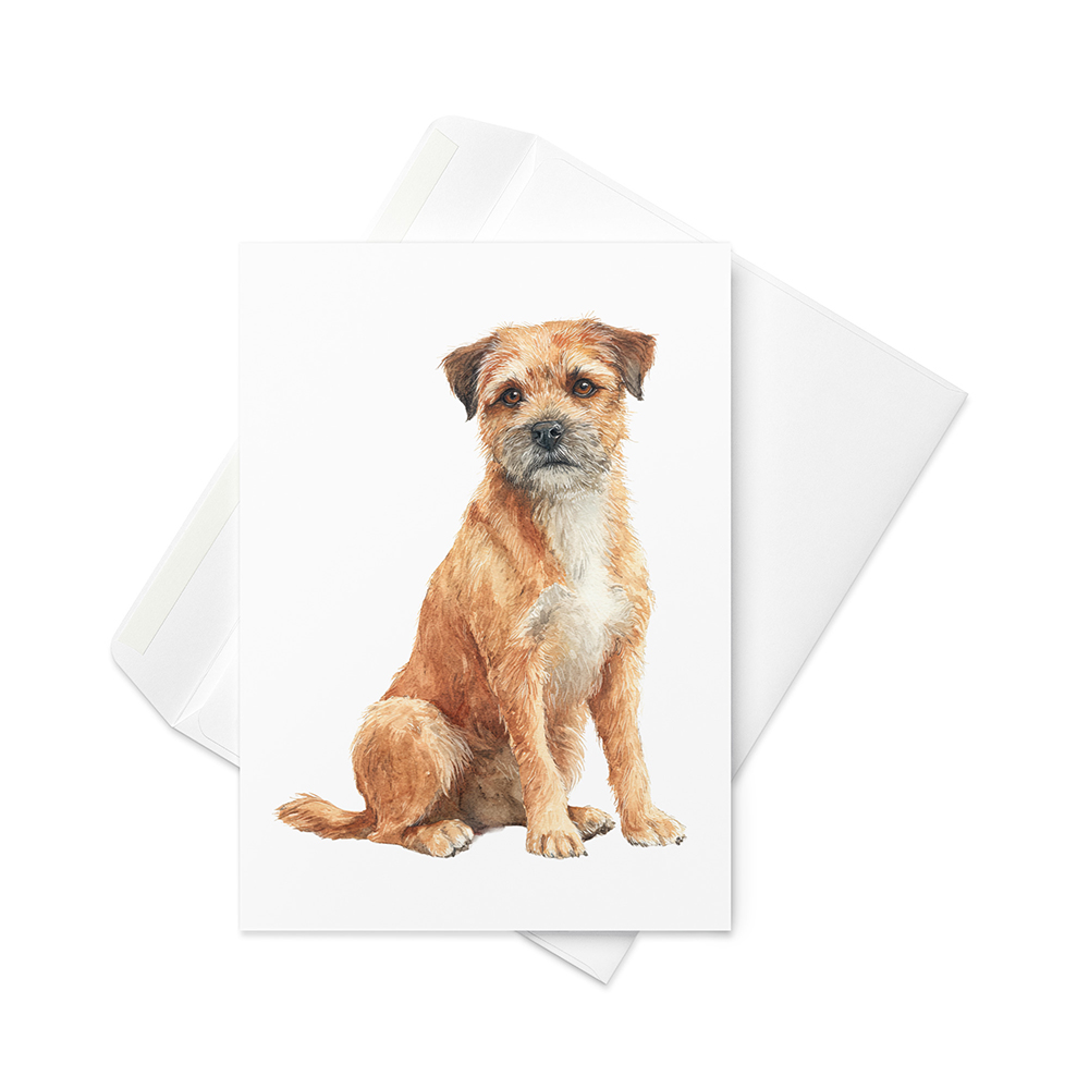 Vikt kort med borderterrier