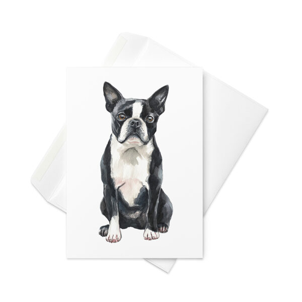 Vikt kort med bostonterrier