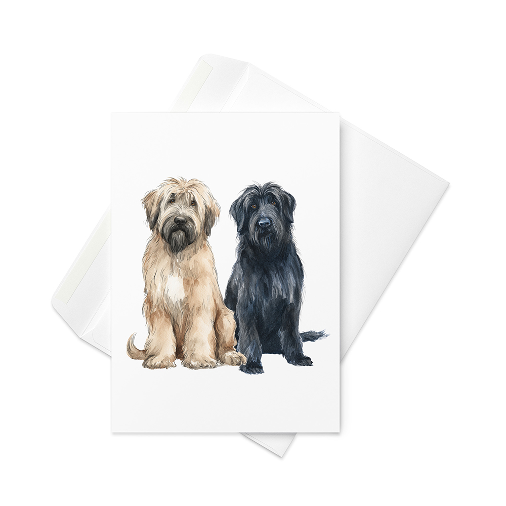 Vikt kort med briard