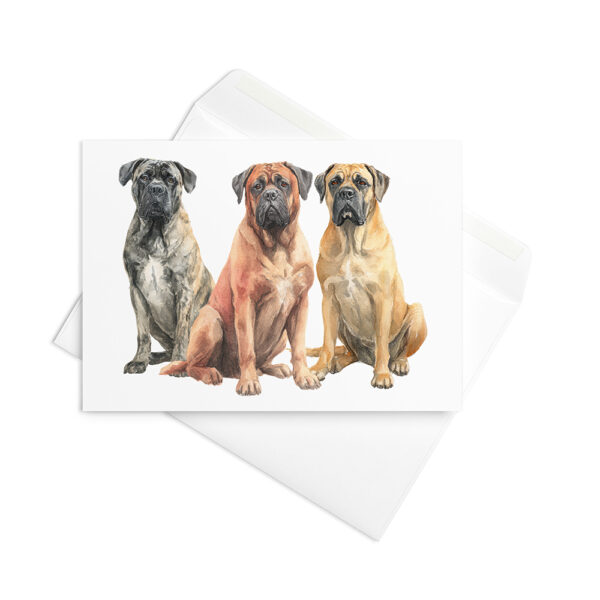 Vikt kort med bullmastiff