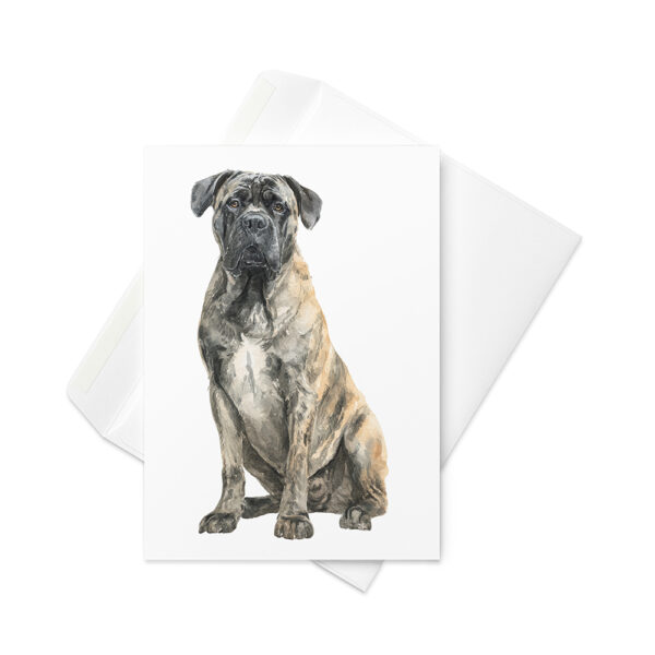 Vikt kort med bullmastiff