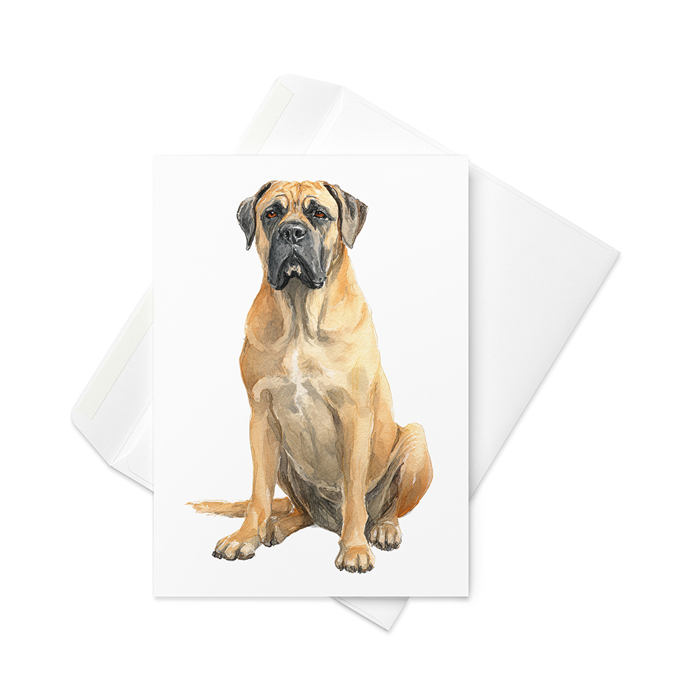 Vikt kort med bullmastiff