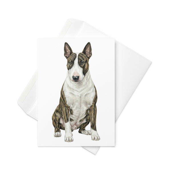 Vikt kort med bullterrier