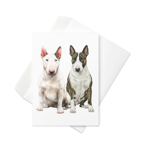 Vikt kort med bullterrier