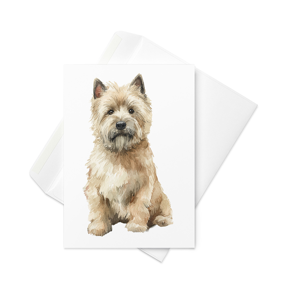 Vikt kort med cairnterrier