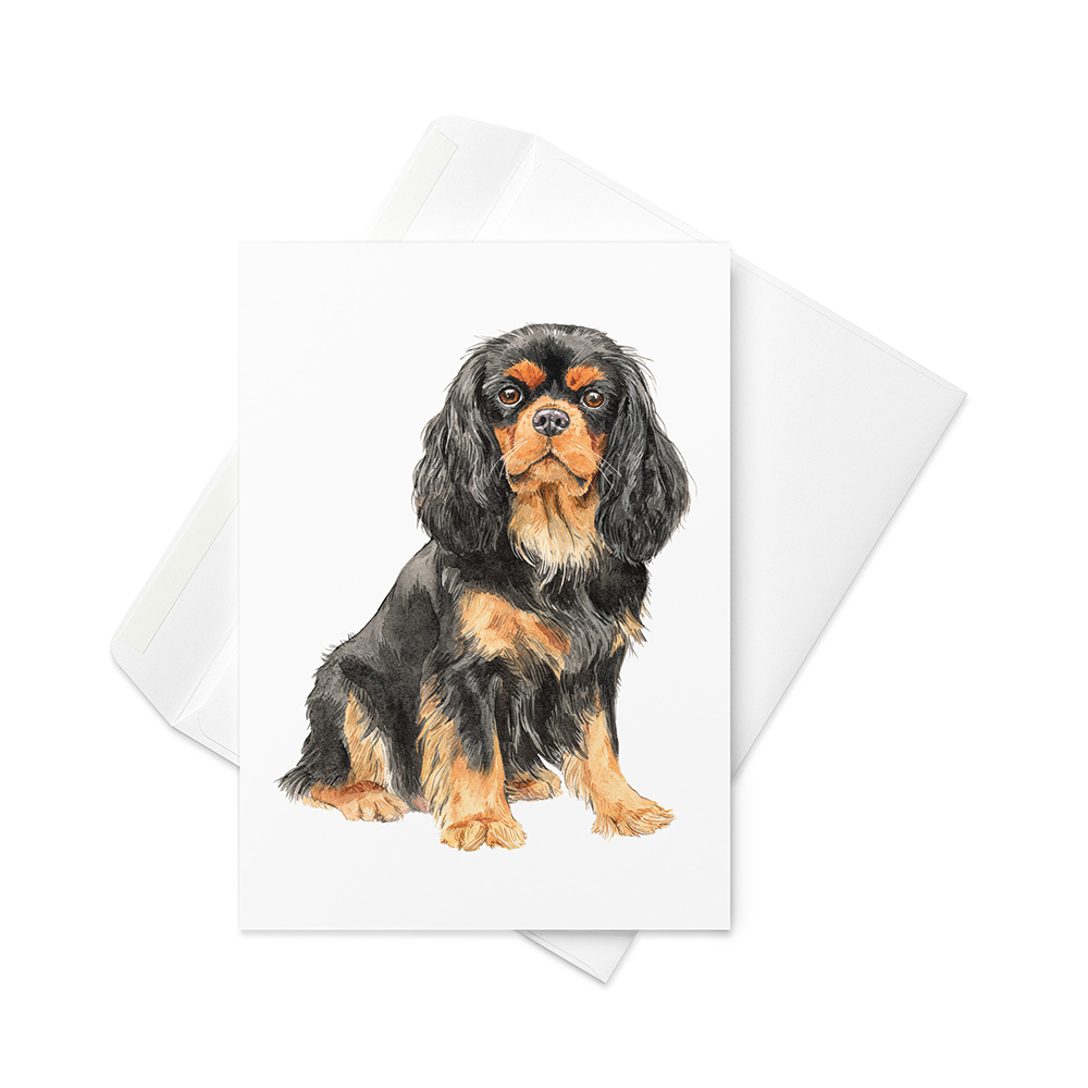 Vikt kort med cavalier king charles spaniel