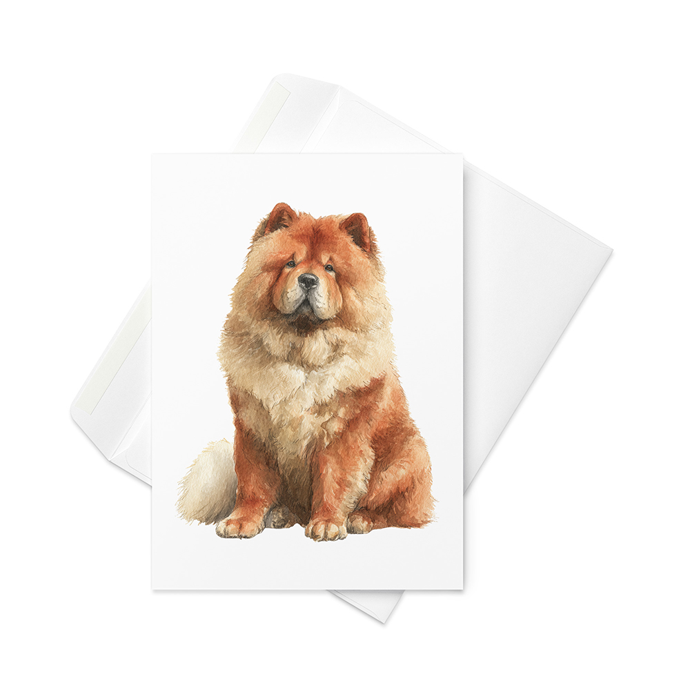 Vikt kort med chow chow