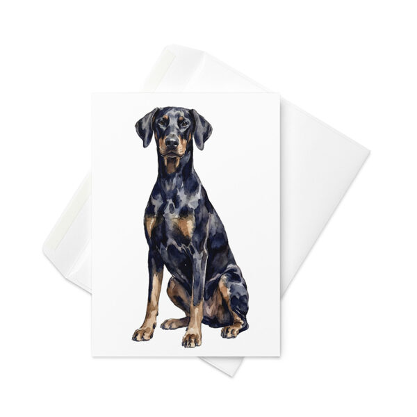 Vikt kort med dobermann