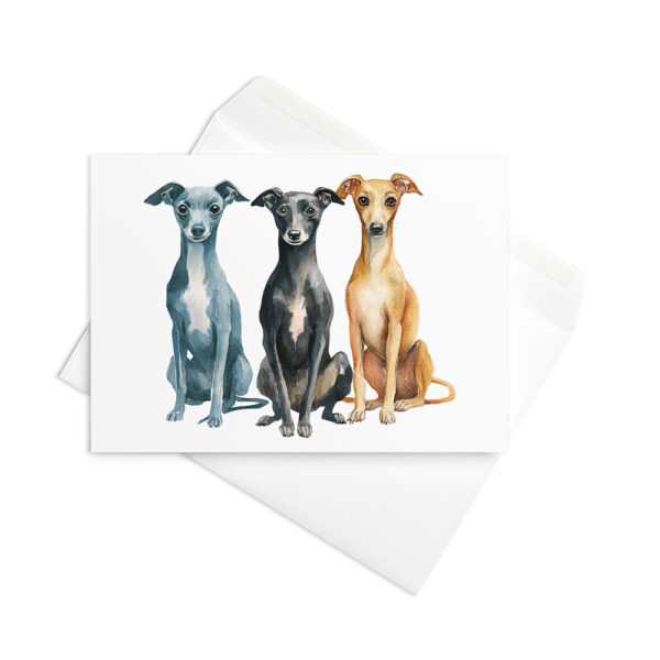 Vikt kort med italiensk vinthund