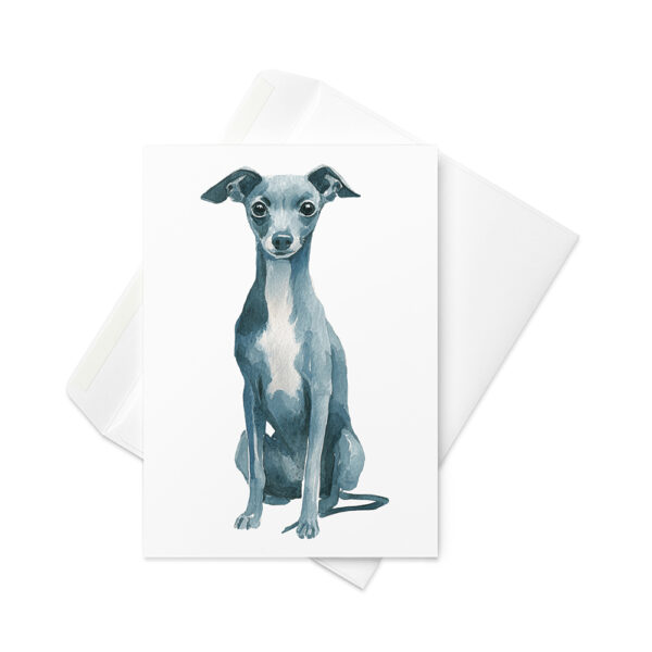 Vikt kort med italiensk vinthund