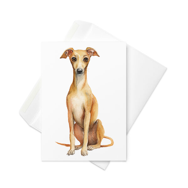 Vikt kort med italiensk vinthund