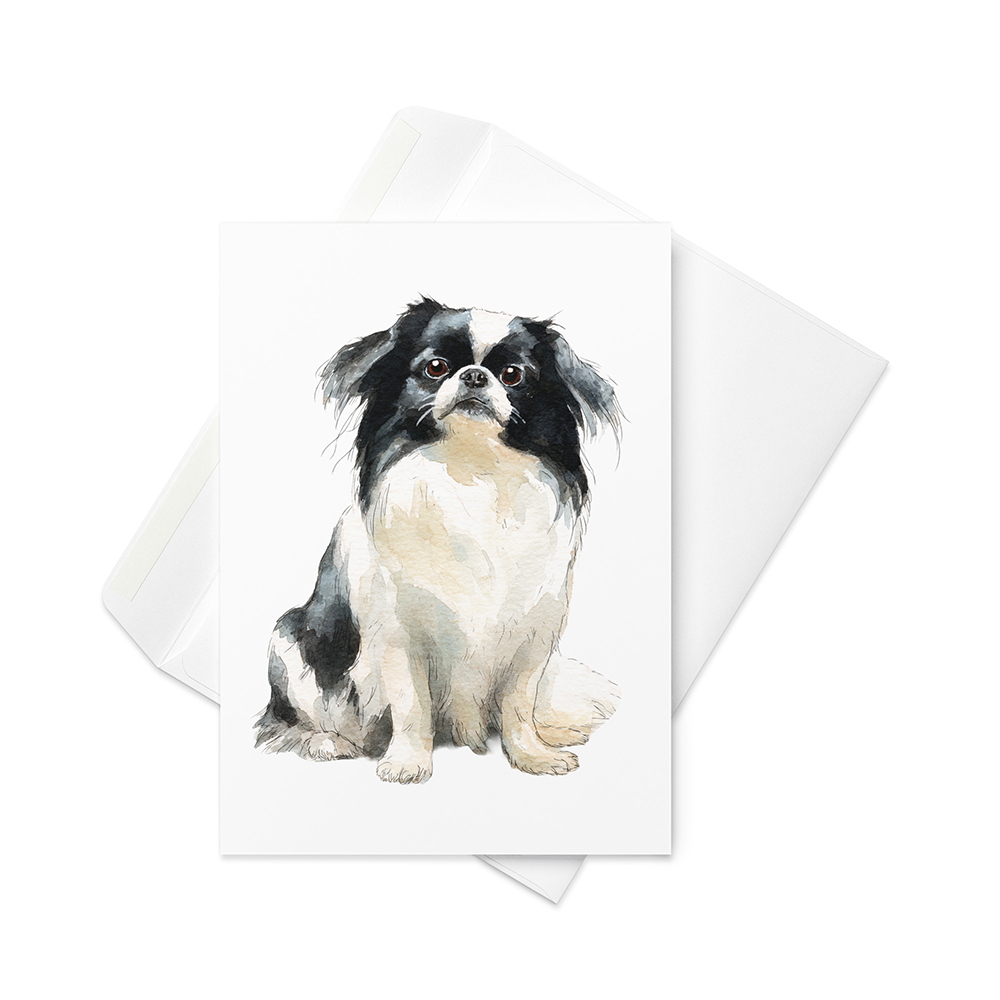 Vikt kort med japanese chin