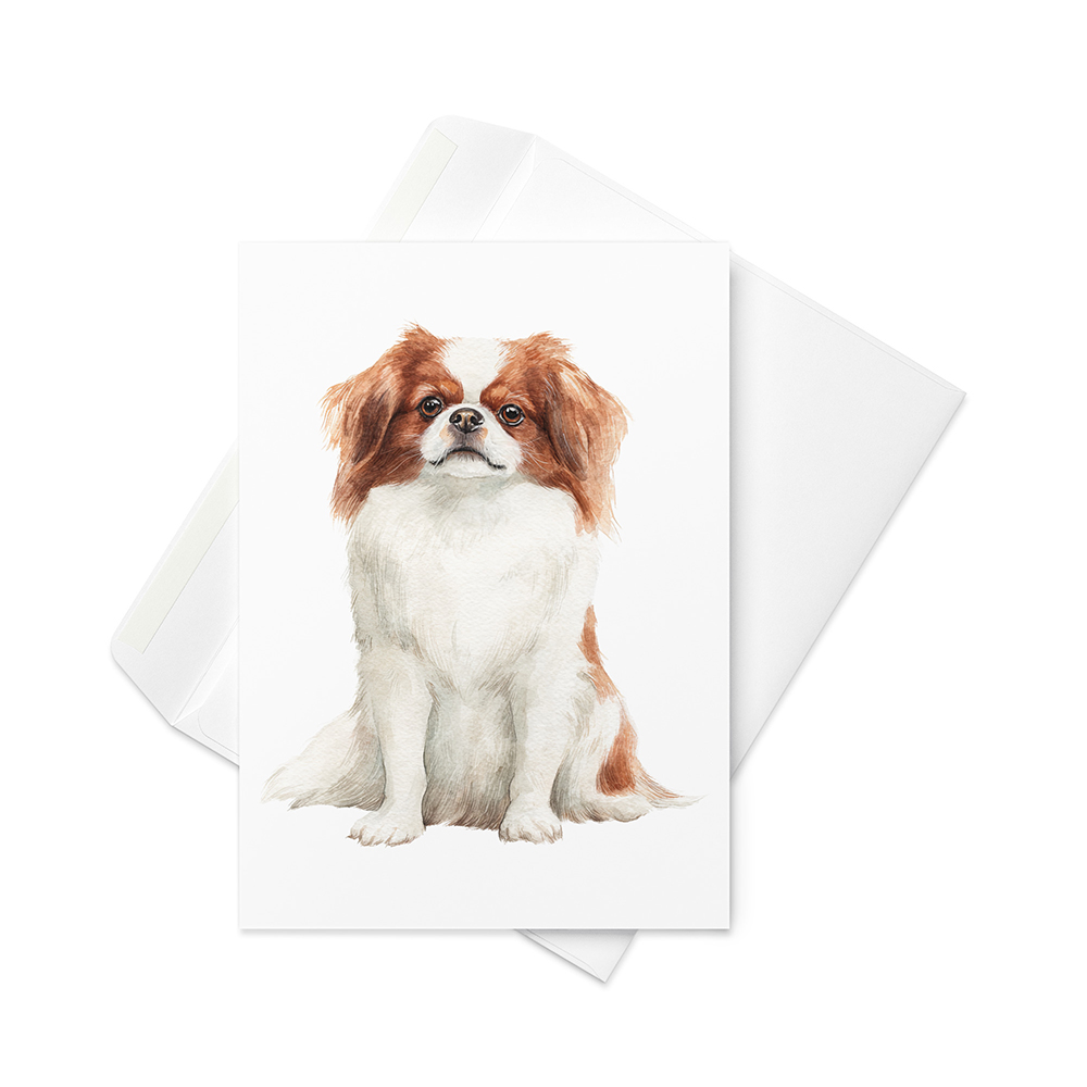 Vikt kort med japanese chin