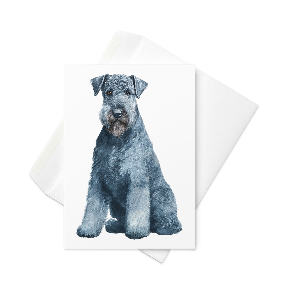 Vikt kort med kerry blue terrier