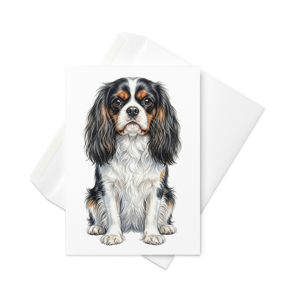 Vikt kort med king charles spaniel