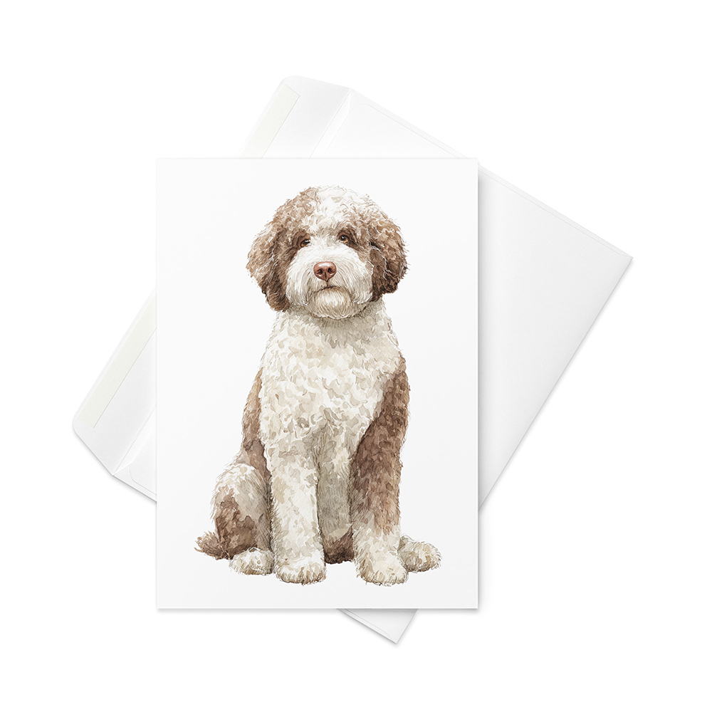 Vikt kort med lagotto romagnolo