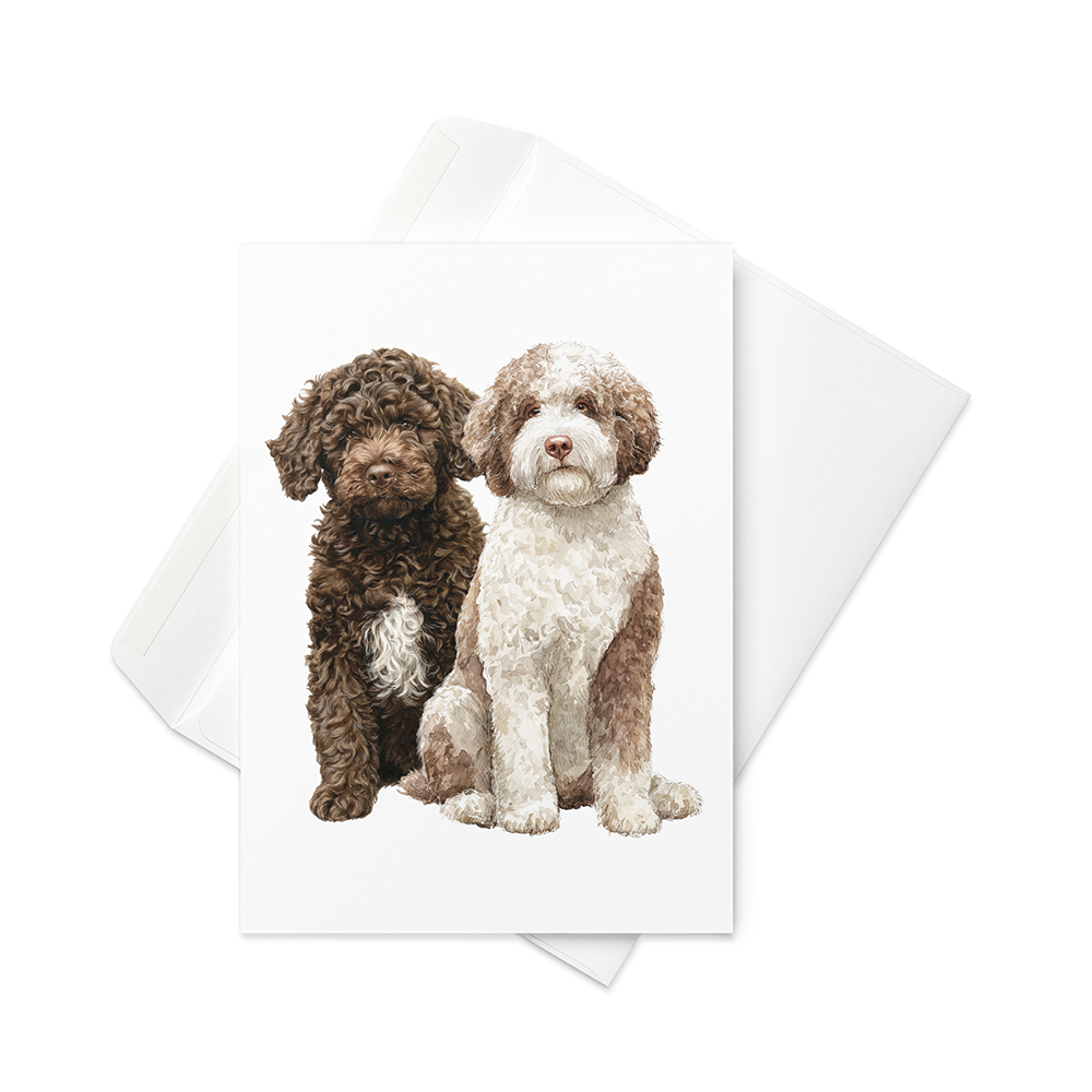 Vikt kort med lagotto romagnolo