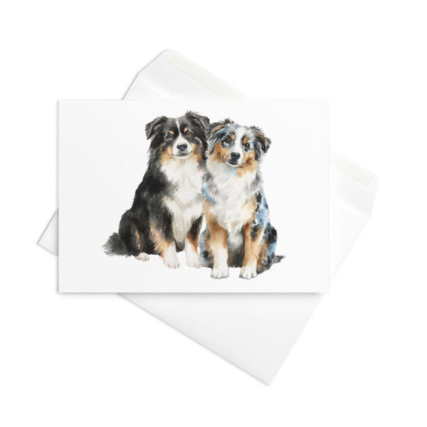 Vikt kort med miniature american shepherd