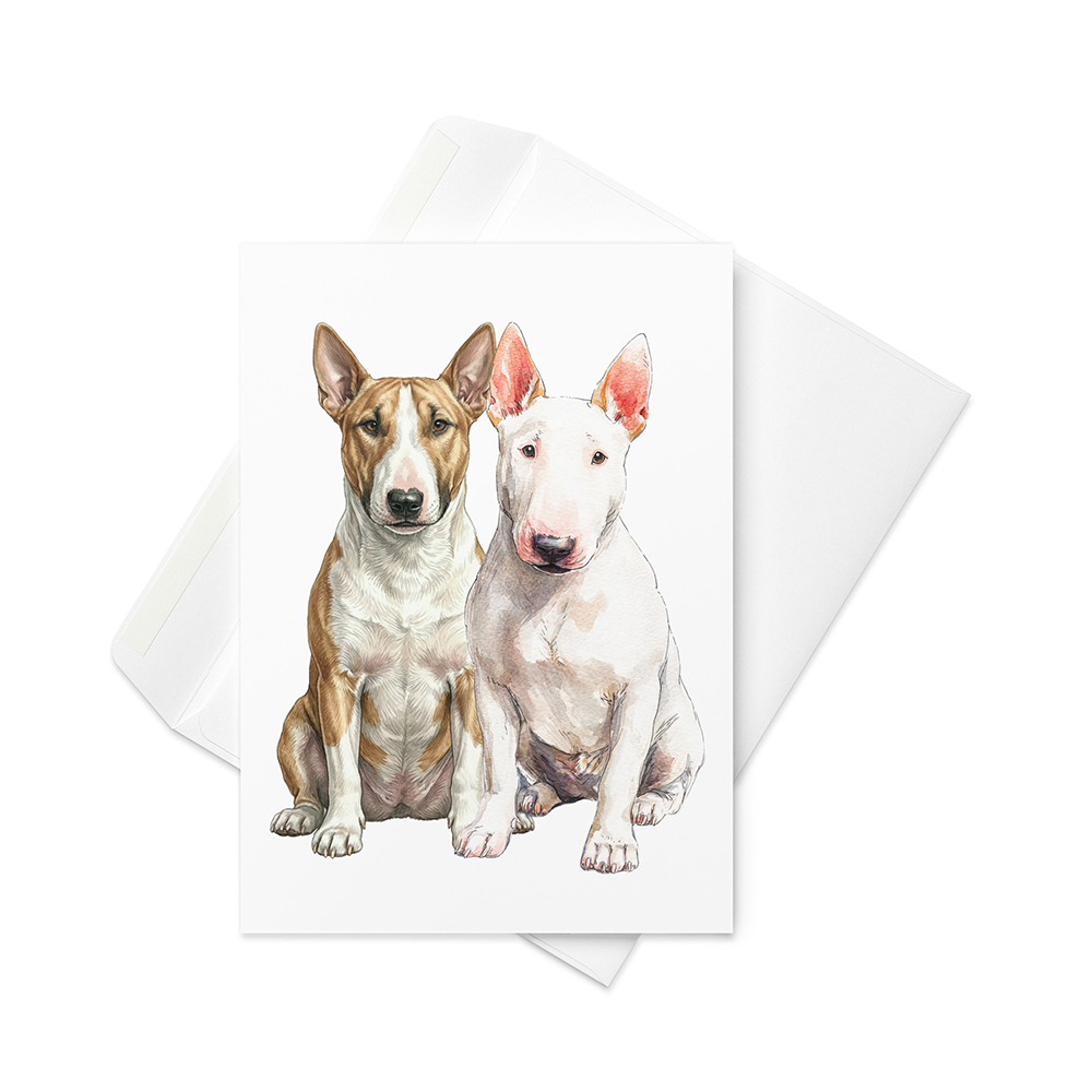 Vikt kort med miniatyrbullterrier