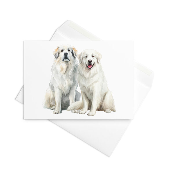 Vikt kort med pyrenéerhund