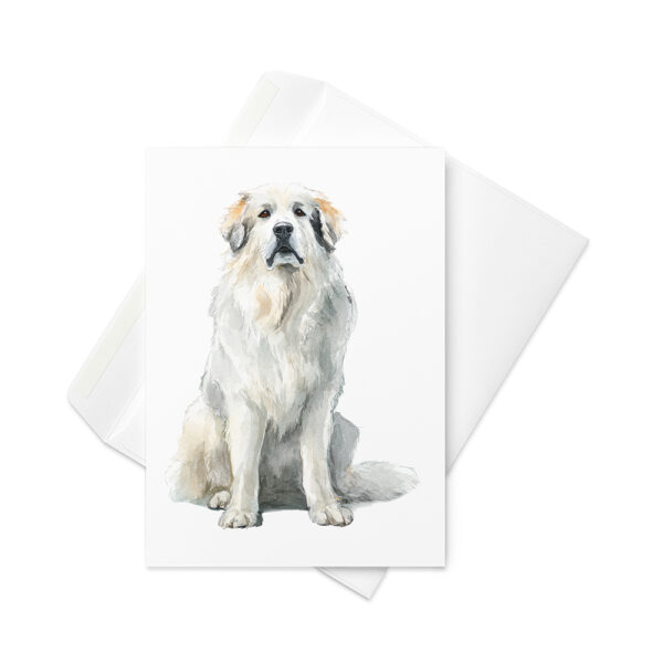 Vikt kort med pyrenéerhund