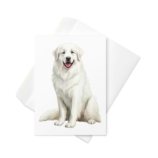 Vikt kort med pyrenéerhund