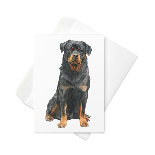 Vikt kort med rottweiler