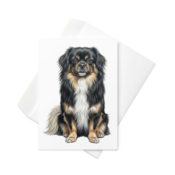 Vikt kort med tibetansk spaniel