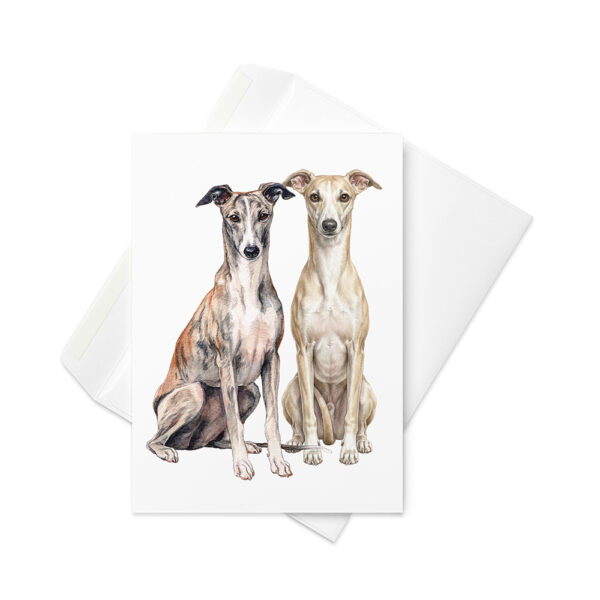 Vikt kort med whippet