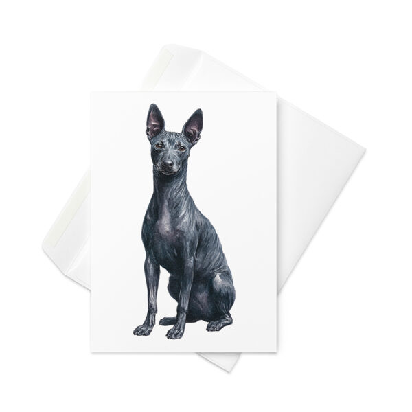 Vikt kort med Xoloitzcuintle