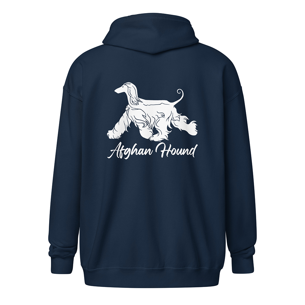 hoodie-navy-Afghan Hound 1157