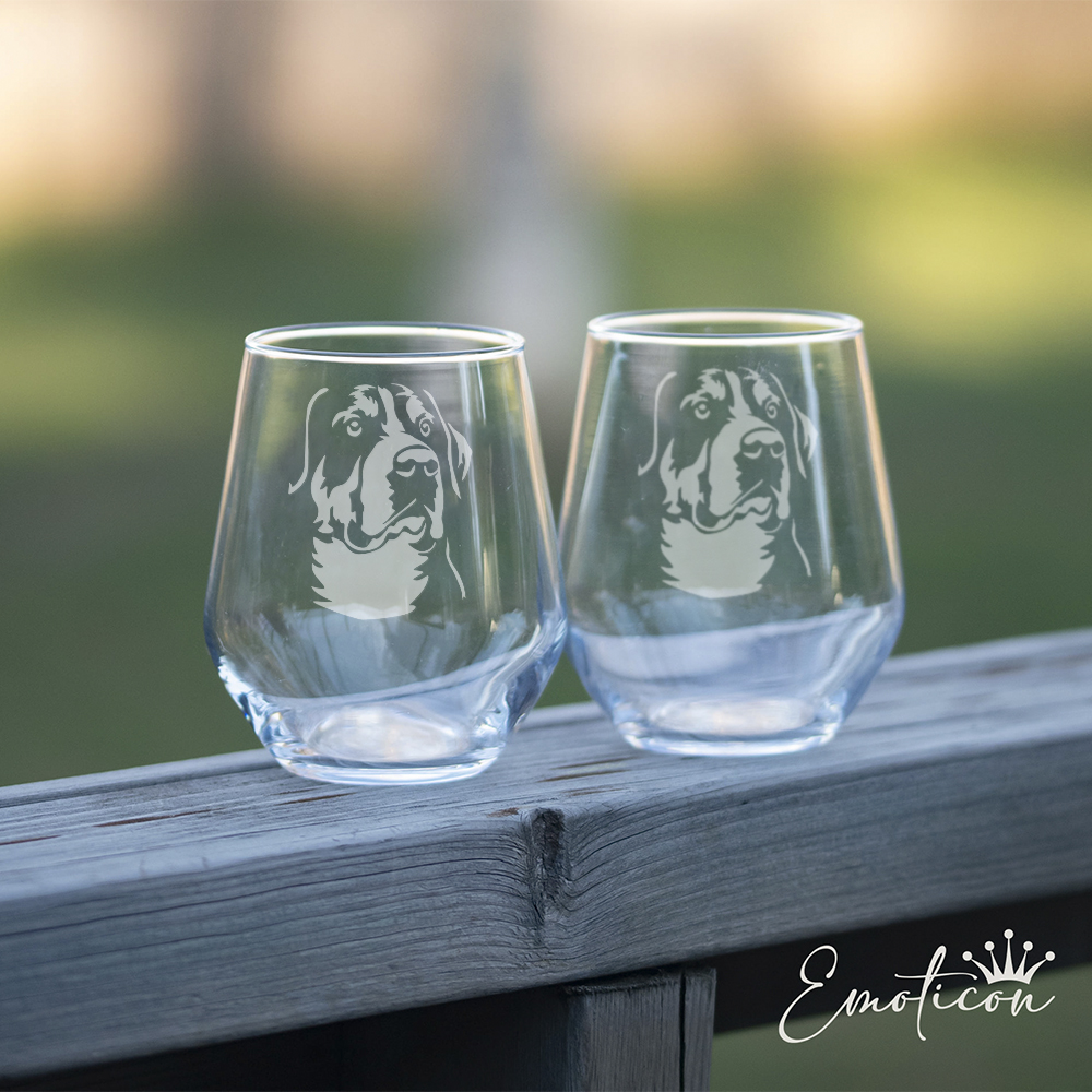 Glas grosser schweizer sennenhund